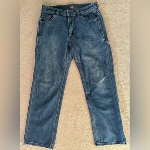 Ridgecut Toughwear Carpenter Utility Jeans Men's 32X30 Blue Denim Relaxed Fit